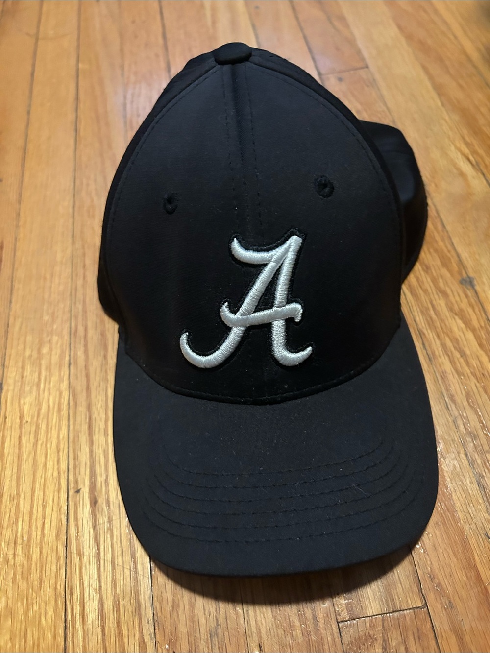 Alabama Black Baseball Cap with White 'A' Embroidered Logo